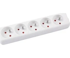 Office Products FUNKCINIAI PRODUKTAI, 5 lizdai, 1,5m, žemės, balta