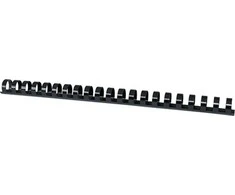 Office Products Backs to Bind Office Products, A4, 19mm (165 psl.), 100 vnt., juoda