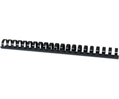 Office Products BIURO PRODUKTAI įrišimo šukos, A4, 25 mm (240 lapų), 50 vnt., juodos
