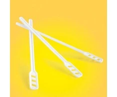 Office Products Plastikiniai maišytuvai Biuro gaminiai, 14cm, 500 vnt, baltos