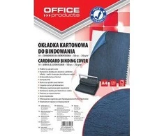 Q-Connect Įrišimo nugarėlės OFFp A4 250g 100lap. t.mėlynos
