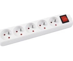 Power Juosta Office Products viršįtampis 5 lizdai 5 m, balta (13115541- 14)