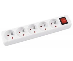 Power Juosta Office Products viršįtampis 5 lizdai 5 m, balta (13115541- 14)