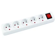 Power Juosta Office Products viršįtampis 5 lizdai 3 m, balta (13115341-14)