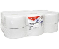 Office Products Karkasinis tualetinis popierius FUNKCINIAI PRODUKTAI, 1 sluoksnis, 120m, 12vnt, baltas