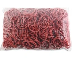 Office Products Ruoniai Office Products, skersmuo 50mm, 1,5X3mm, 60% Kauchuku, 1000G, Cowel, Raudona