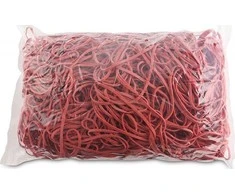 Office Products Ruoniai Office Products, skersmuo 130mm, 1,5X3mm, 60% Kauchuku, 1000G, Cowel, Raudona