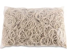 Office Products Ruoniai Office Products, skersmuo 40mm, 1,5X1.5mm, 60% Kauchuku, 1000G, Sankaba, Balta