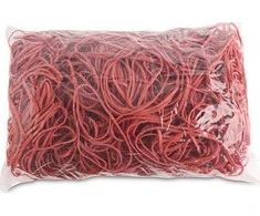 Office Products Ruoniai Office Products, skersmuo 80mm, 1,5X3mm, 60% Kauchuku, 1000G, Cowel, Raudona