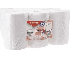 Office Products Biuro gaminiai BIRO PRODUKTAI Kolos Junior celiulioziniai virtuviniai rankšluosčiai, 2 sluoksnių, 300 lapų, 6 rulonai