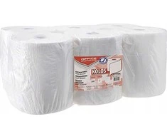 Office Products Biuro gaminiai BIRO PRODUKTAI Kolos celiulioziniai virtuviniai rankšluosčiai, 2 sluoksnių, 500 lapų, 6 rulonai