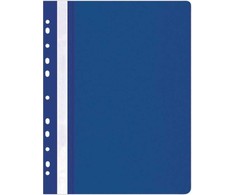 Office Products Plastikinis segtuvėlis, A4, su universalia perforacija, mėlynos spalvos