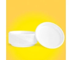 Office Products Plastikiniai plokštės OFFICE PRODUKTAI, viduryje 22cm, 100 vnt, balta