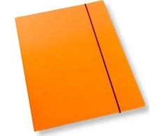 Office Products A4 formato aplankas su gumine juostele, oranžinis lakas. 350 gsm (10 vnt.)