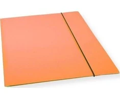 Office Products A4 formato aplankas su gumine juostele, oranžinis lakas. 300 gsm (10 vnt.)