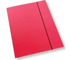 Office Products Aplankas A4 su gumine juostele, rožinis lakas, 350gsm (10vnt)