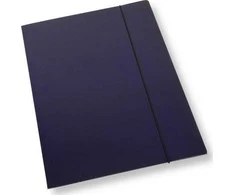 Office Products A4 formato aplankas su gumine juostele, tamsiai mėlynas lakas, 350gsm (10 vnt.)