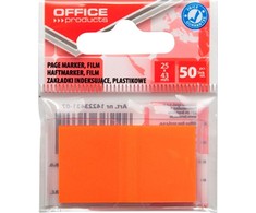 Office Products Lip.indeksai 25x43mm,50lap.neon or.OFFp