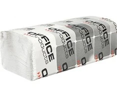 Office Products ZZ sulankstomi rankšluosčiai Ekonominė tarnyba, 1 sluoksnis, 4000 lakštų, 20 vienetų, balta
