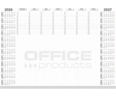 Office BIURO PREKIŲ stalo bloknotas, planavimo priemonė 2026/2027, stalas 594x420 mm, A2, 52 lapai, baltas