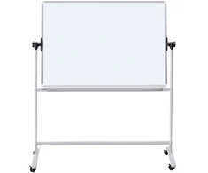 Office Products Nešiojama sausa trinama lenta - magnetinė OFFICE PRODUCTS dvipusė aliuminio rėmas pasvirimo kampo reguliavimas 150x120cm