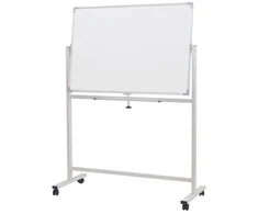 Mobili sausai valoma magnetinė lenta OFFICE PRODUCTS, dvipusė, lakuota, aliuminio rėmas, 110x75 cm, balta