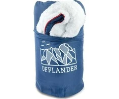 Offlander OFFLANDER MIĘKKI KOC PLED KEMPINGOWY Tamsiai mėlynas 200 x 140