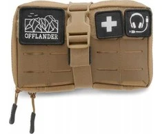 Kelioninis Offlander SASZETKA TAKTYCZNA MOLLE Z RZEPEM NA POWERBANK I KABLE KHAKI