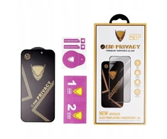 6D grūdintas stiklas Xiaomi Redmi 15C 4G / 15C 5G OG Premium privatumo stiklas juodas