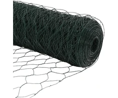 Heksagonalinė tvoros tvirtinimo sistema 100 x 1 m Žalia