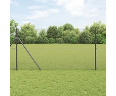 Suvirintas vielos tvora žemės tvirtinimas 50 x 1,2 m Pilka
