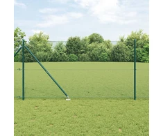 Suvirintas vielinis tvoras su smailiais galais 50 x 1,2 m Žalia