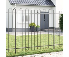 Sodo tvora 4 pcs Pilka 6,8 x 1,5 m Miltelinis plienas