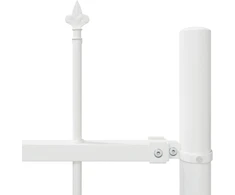 Sodo tvora 6 pcs Balta 10,2 x 0,6 m Miltelinis plienas