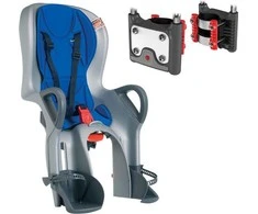 OkBaby Vaiko sėdynė 10 + NEW Reguliuojamas tiltas 27,5 "- 29" Rod 114 Laipsniai ZN + H70 + Sidabro tvirtinimo (OKB -10- 722- SA- NEW)