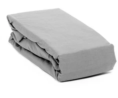 Okko FITTED SHEET POLYCOTTON 90X200+25 Pilkas