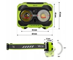 Oledowani Priekinis žibintas 600lm IP44 TwinBeam Pro serijos VA0361 Vayox