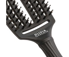 Olivia Garden Fingerbrush Board y Nylon Medium Juodas 1 U