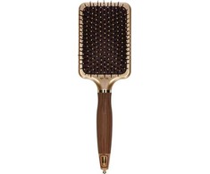 Olivia Garden OLIVIA GARDEN Stačiakampiai nailoniniai „Brites Gold&amp;Brown“ dantų šepetėliai „Expert Care“,