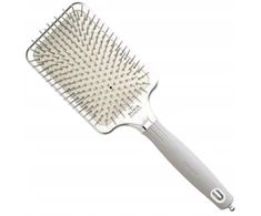 Olivia Garden Expert Care Rectangular prostokątna szczotka su nylonowym włosiem Sidabrinis L