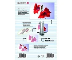 1x25 Olympia Laminavimo maišeliai DIN A4 125 mikronai
