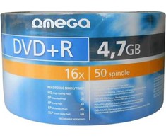 Omega DVD + R 4.7 GB 16x 50 vienetų (40934)