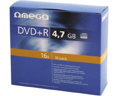 Omega DVD + R 4.7 GB 16x 10 vnt (56823)