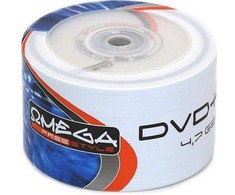 Omega DVD + R 4,7 GB 16x50 vienetų (41989)