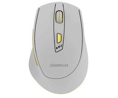 Pelė OMEGA OMC529RWGL belaidė (RECHARGEABLE USB-C) pilkos spalvos