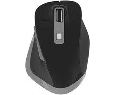 OMEGA Pelė Bevielė pelė WIRELESS RECHARGEABLE USB-C Juodas Pilkas [46045]