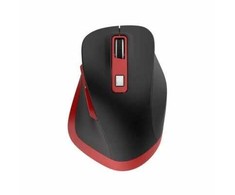 OMEGA Pelė Bevielė pelė WIRELESS RECHARGEABLE USB-C Juodas Raudonas [46047]
