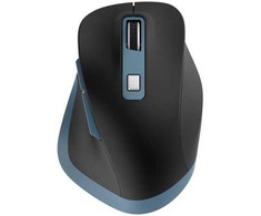 OMEGA Pelė Bevielė pelė WIRELESS RECHARGEABLE USB-C Juodas Mėlynas [46046]