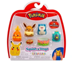 Pokémon - Squishalongs 4 vnt. Eevee/Snorlax (SQAL0068)