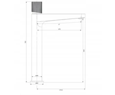 Omnires OMNIRES CT8012CPB CONTOUR praustuvo maišytuvas, aukštas, šepečiuota varinė spalva